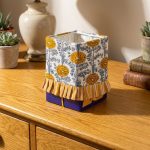 Ruffled Fabric Tissue Box Cover 3