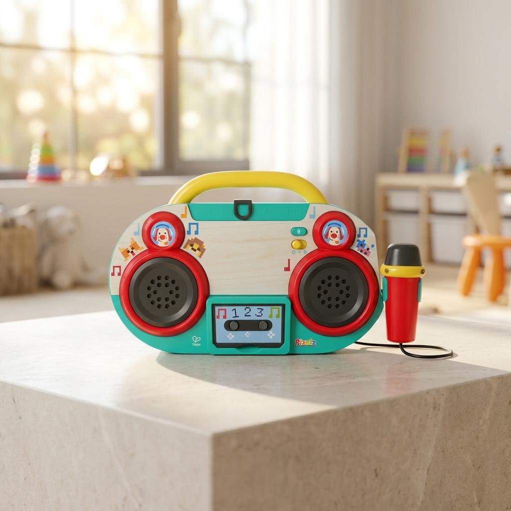 Sing-along Light-up Pixel Boombox Sing-along Light-up Pixel Boombox
