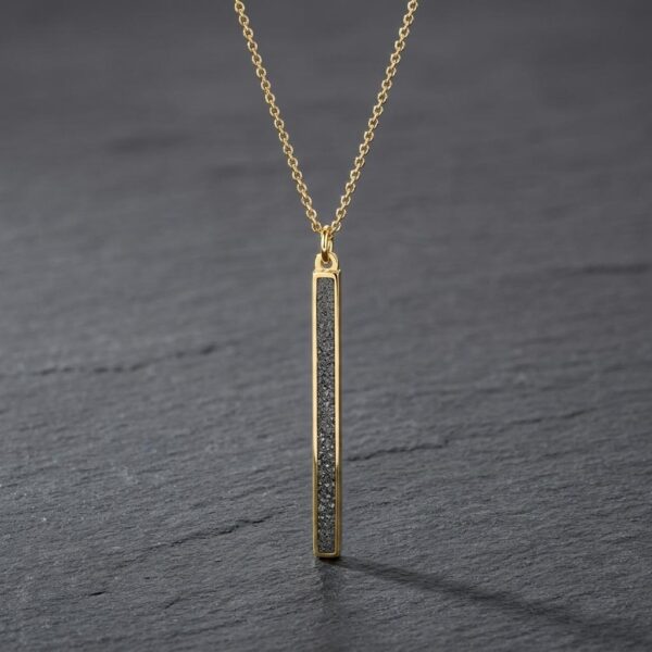 Sliced Raw Diamond Bar Necklace