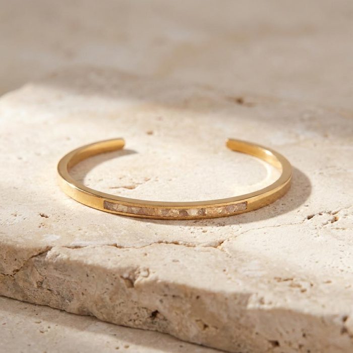Sliced Raw Diamond Bracelet 2