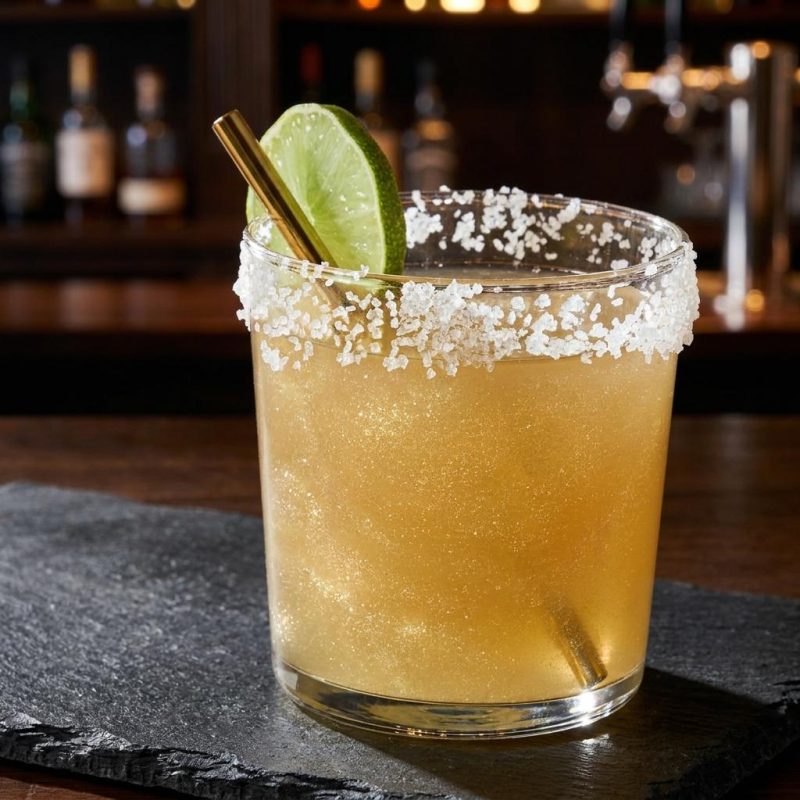 Sparkling Glitter Golden Margarita Mixer 1