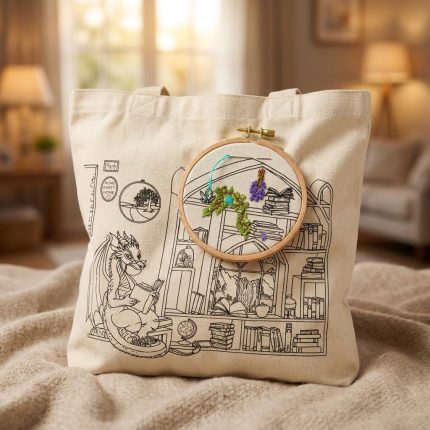 Stitch At Your Own Pace Book Dragon Tote 1