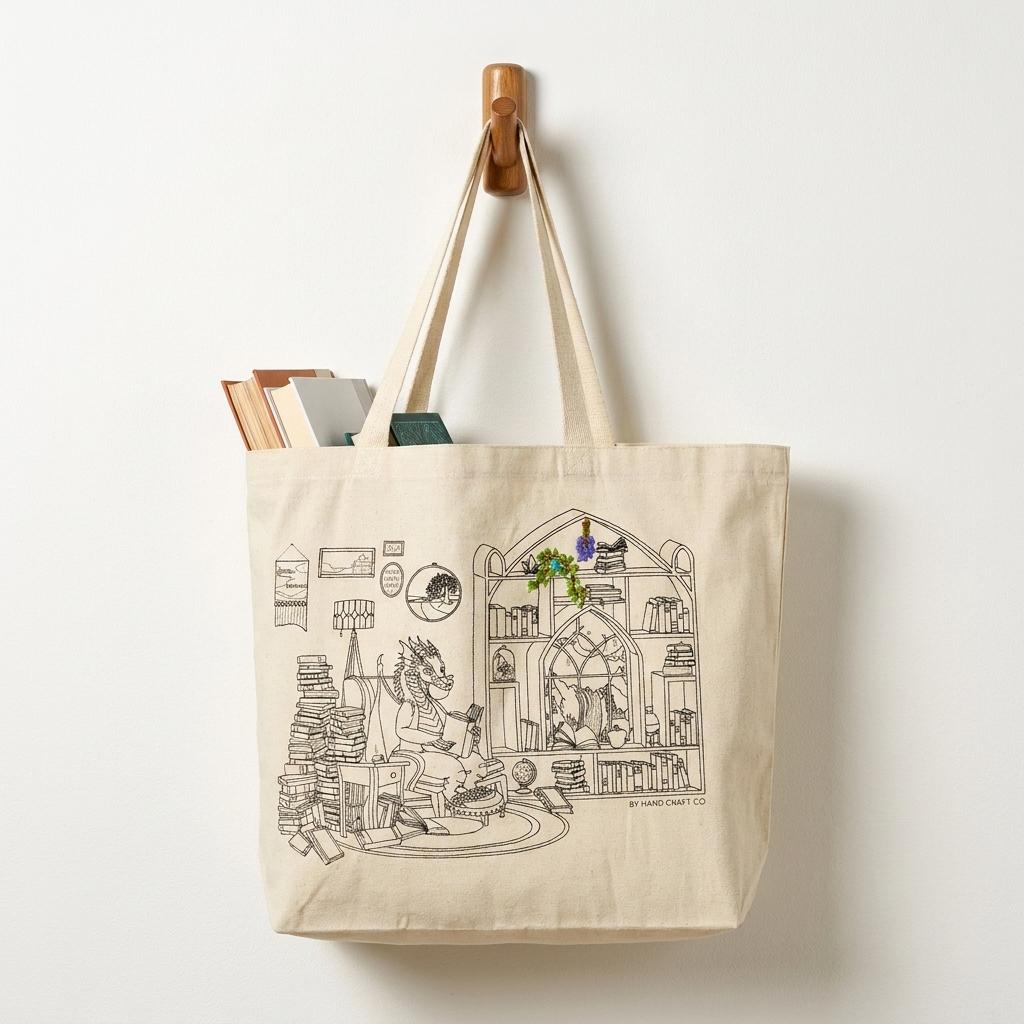 Stitch At Your Own Pace Book Dragon Tote Stitch At Your Own Pace Book Dragon Tote