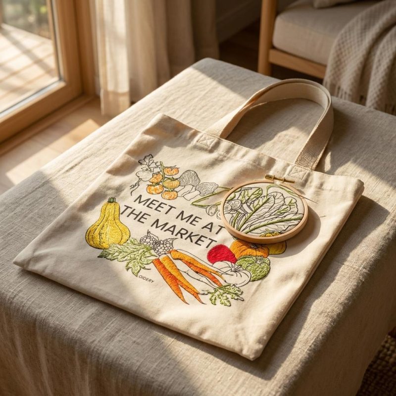 Stitch At Your Own Pace Market Tote 1