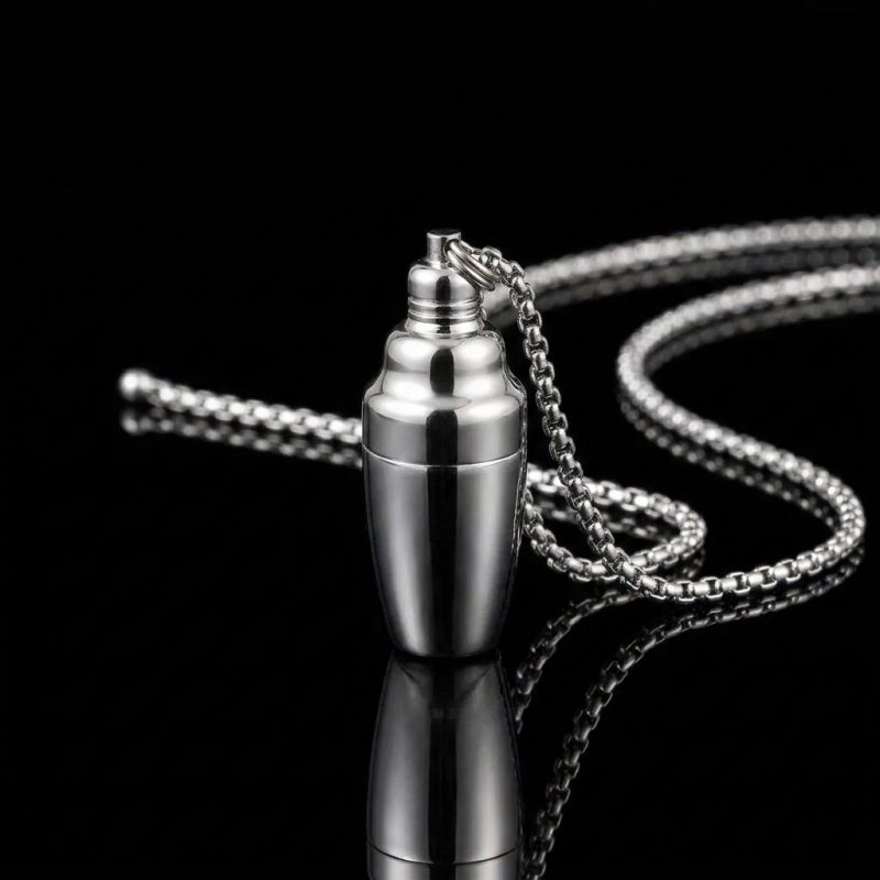 Tiny Cocktail Shaker Necklace (5)