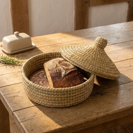 Traditional Bread Warming Set With Lid