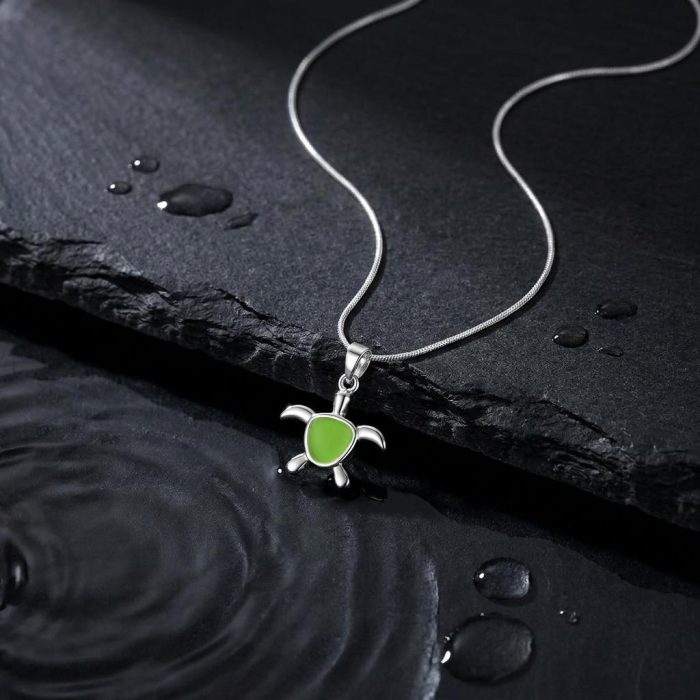 Turtle Of Transformation Sea Glass Necklace 2