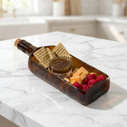 Upcycled Bottle Serving Platter