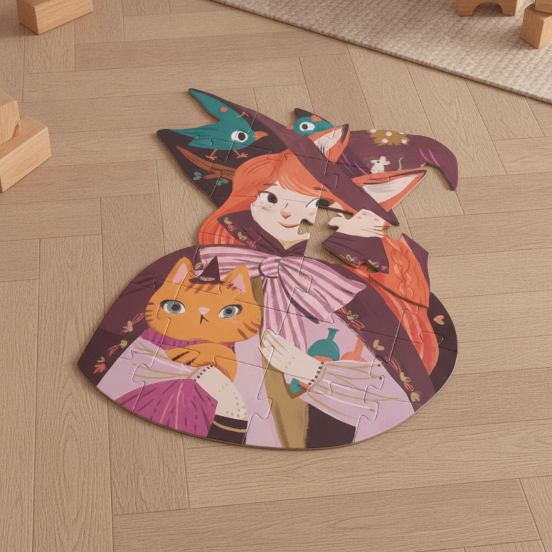 Whimsical Forest Adventurer Giant Floor Puzzle 1