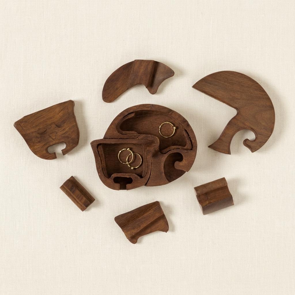 Wooden Sleeping Cat Secret Storage Box (1) Wooden Sleeping Cat Secret Storage Box (1)