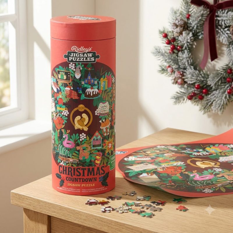 24 Hidden Holiday Traditions Round Jigsaw Puzzle