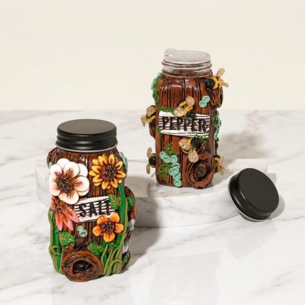 Adorable Buzzing Blooms Salt & Pepper Shakers