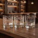 All Roads Take Us Home Map Glass Duo 1