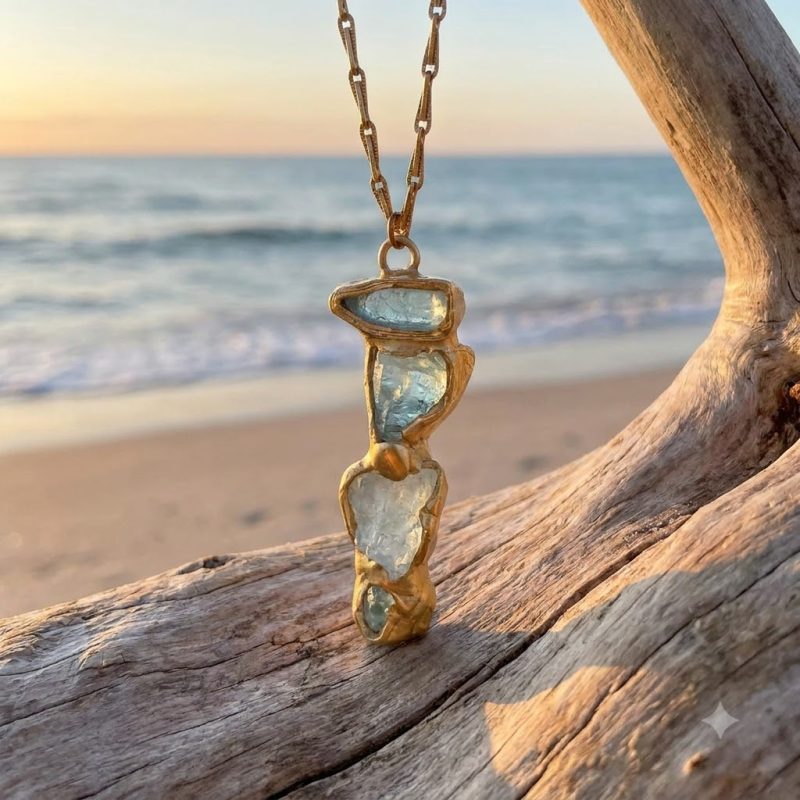 Aquamarine Ebb And Flow Pendant 1