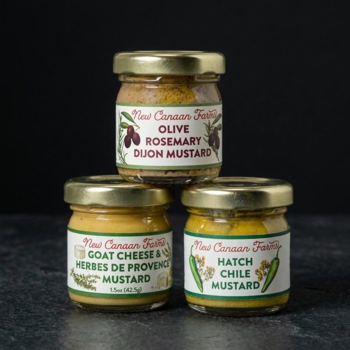 Artisan Gourmet Flavored Mustard Sampler Trio 1