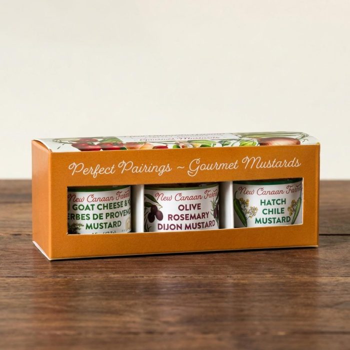Artisan Gourmet Flavored Mustard Sampler Trio 12