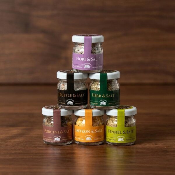Artisan Italian Gourmet Sea Salts Gift Tower
