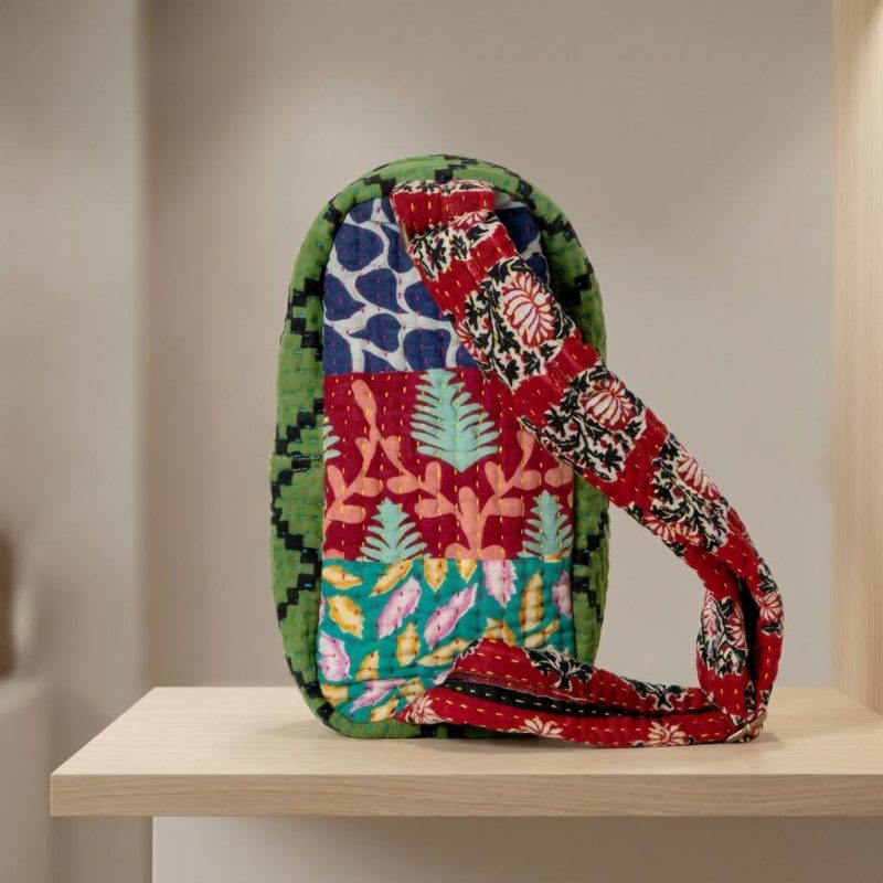Artisan Repurposed Kantha Sling Bag 1
