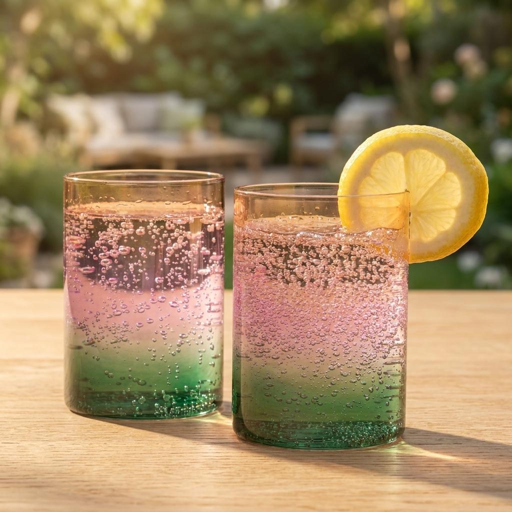 Artistic Gradient Glasses – Set Of 2 Artistic Gradient Glasses – Set Of 2