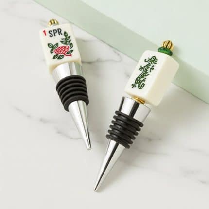 Authentic Repurposed Mahjong Tile Bottle Stopper 1