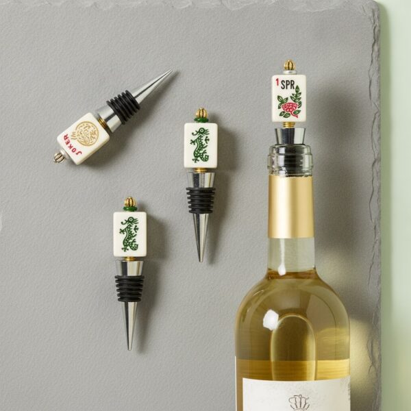 Authentic Repurposed Mahjong Tile Bottle Stopper