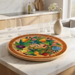 Beautiful Life In Bloom Wooden Lazy Susan 1