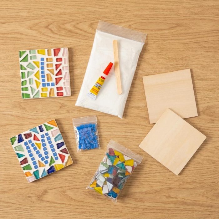 Beautiful Mosaic Initial Coasters Diy Kit 1
