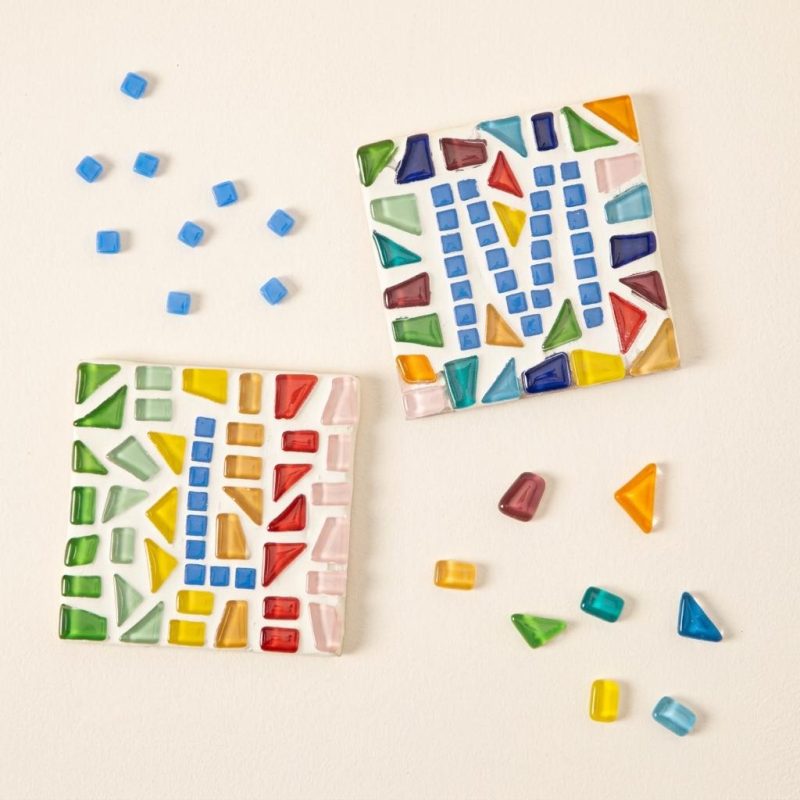 Beautiful Mosaic Initial Coasters Diy Kit