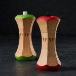 Beechwood Apple Core Salt & Pepper Grinders 2