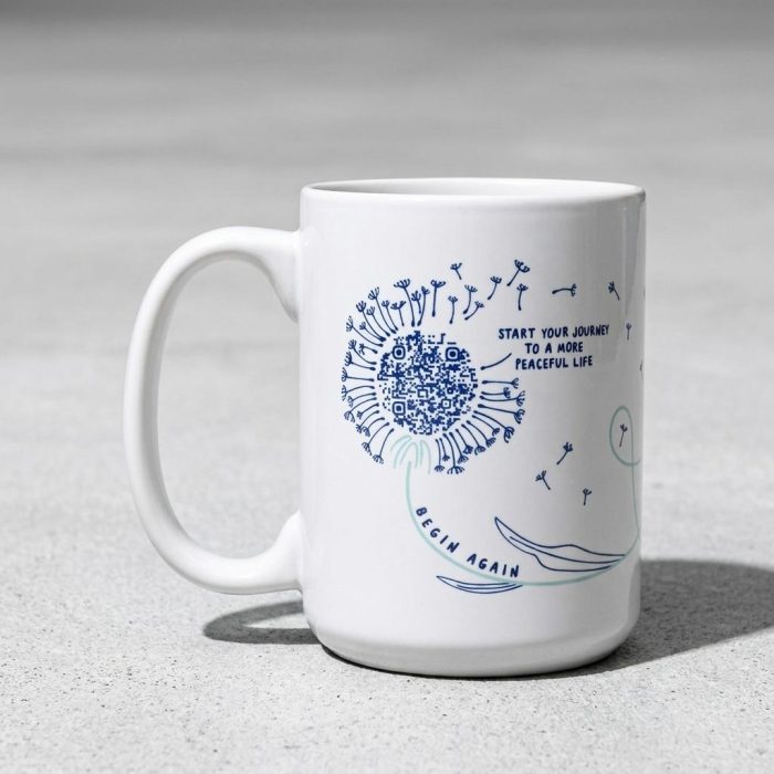 Ceramic Daily Mindfulness Interactive Qr Mug 1
