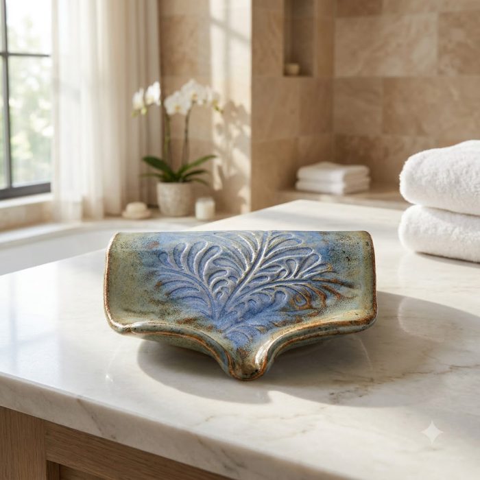 Ceramic Self Draining Soap Dish 1