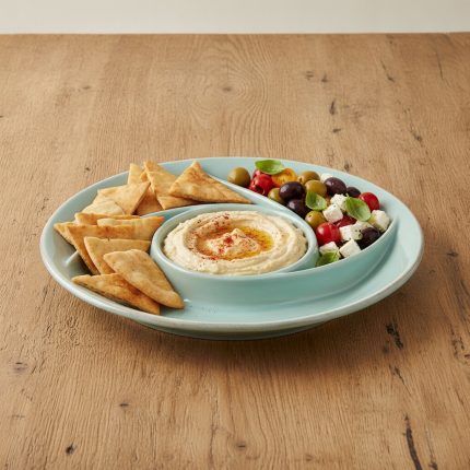 Ceramic Swirling Chip & Dip Platter
