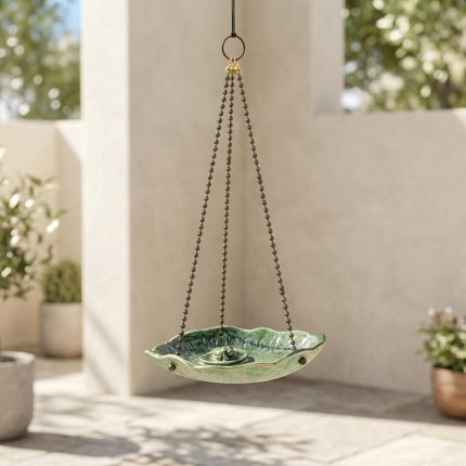 Ceramic Turtle Pond Hanging Bird Bath 1