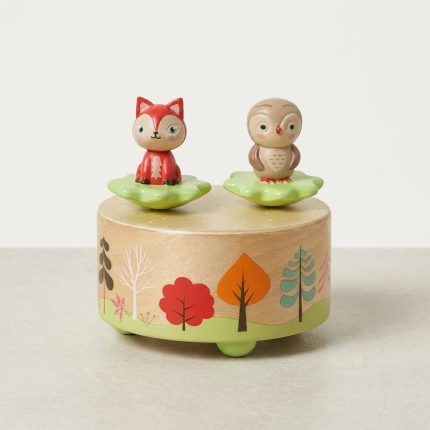 Charming Woodland Melody Dance & Spin Music Box