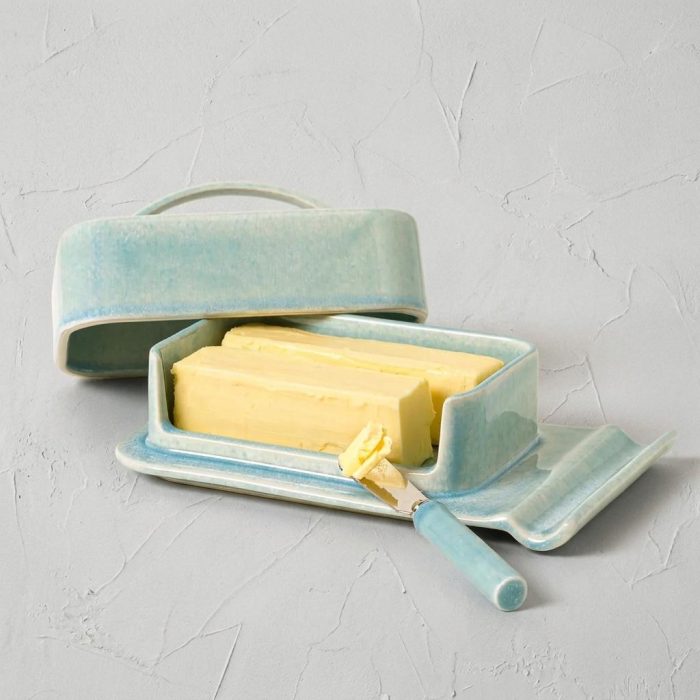 Clever No Mess Porcelain Butter Dish 4