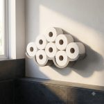 Cloudy Day Toilet Paper Storage