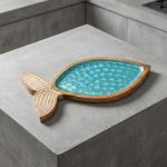 Coastal Seaside Serving Wooden Platter 1