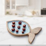 Coastal Seaside Serving Wooden Platter 2