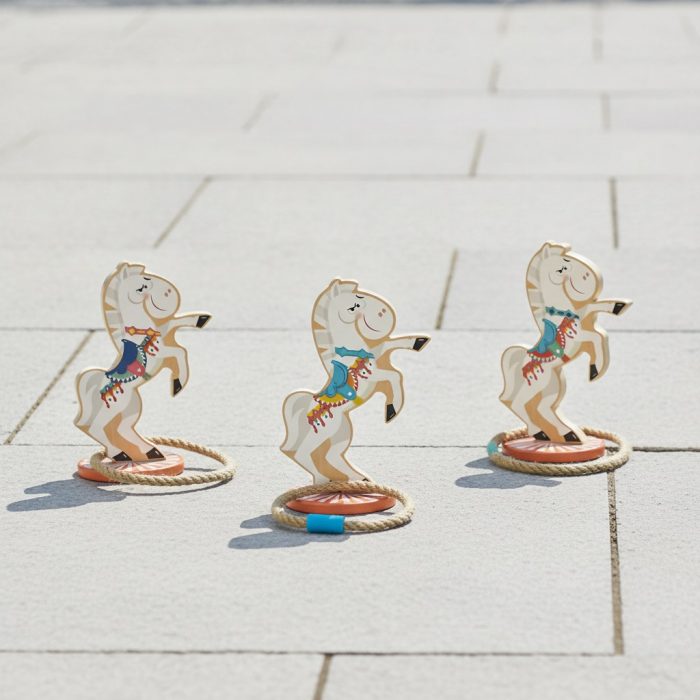 Colorful Lasso A Horse Indoor Outdoor Ring Toss Game Set 1