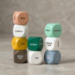 Creative Wooden Art Dice Inspiration Set