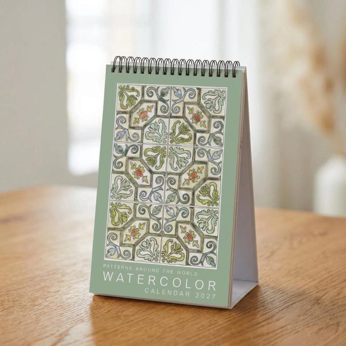 Creative Year Of Guided Watercolor Painting Desk Calendar 1