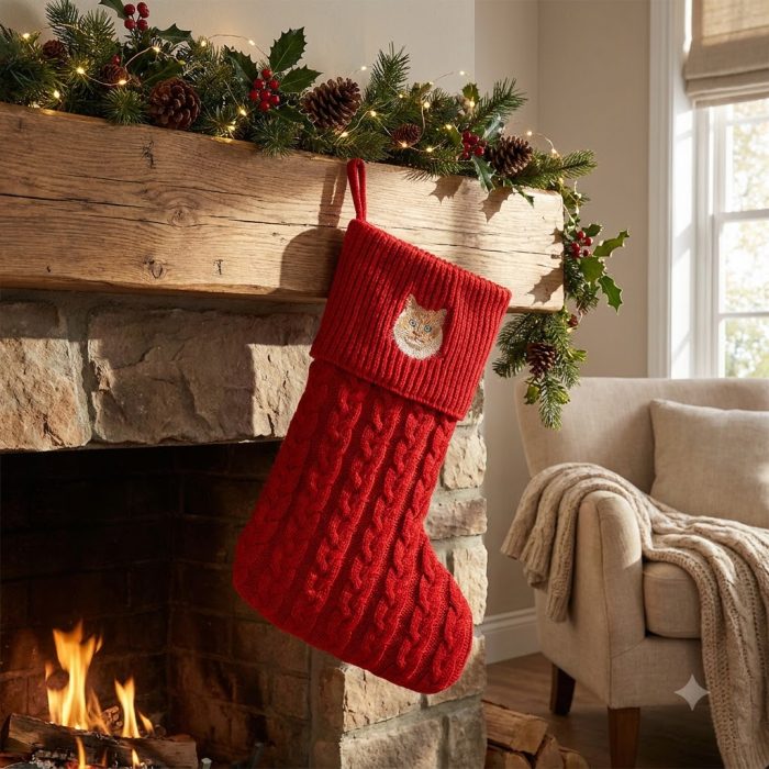 Custom Pet Embroidered Stocking 1