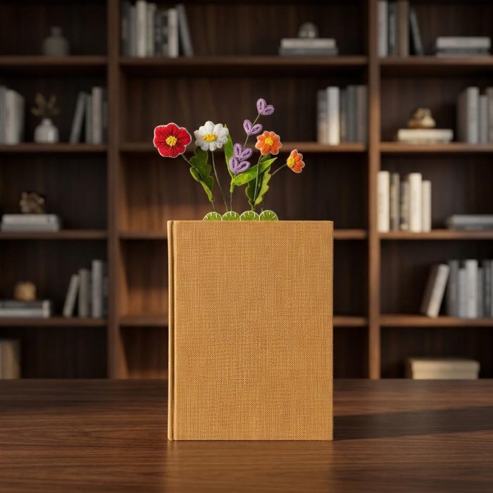Cute Blooming Book Magnetic Bookmark 1