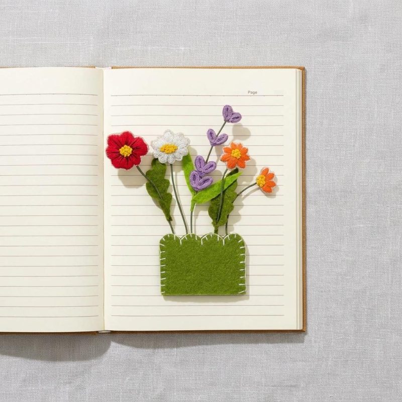 Cute Blooming Book Magnetic Bookmark