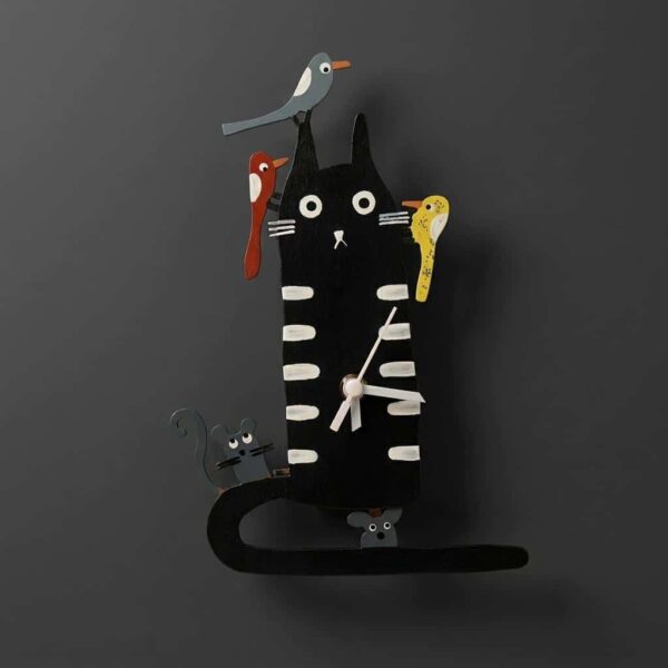 Cute Cat Co Pendulum Wall Clock