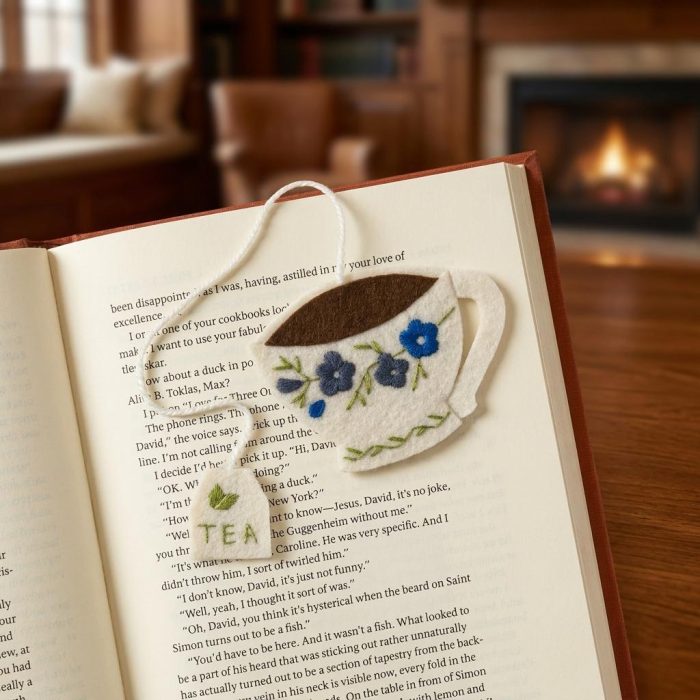 Cute Cozy Tea Bookmark 2