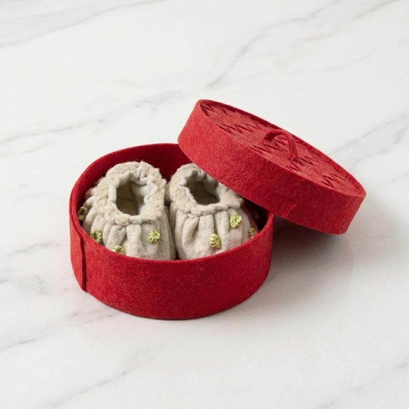 Cute Little Dumpling Wool Baby Booties