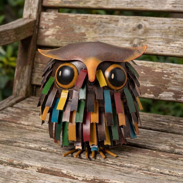 Cute Metal Owl Watering Can 1