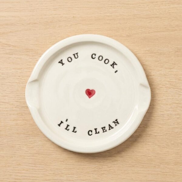 Cute You Cook I'll Clean Double Spoon Rest