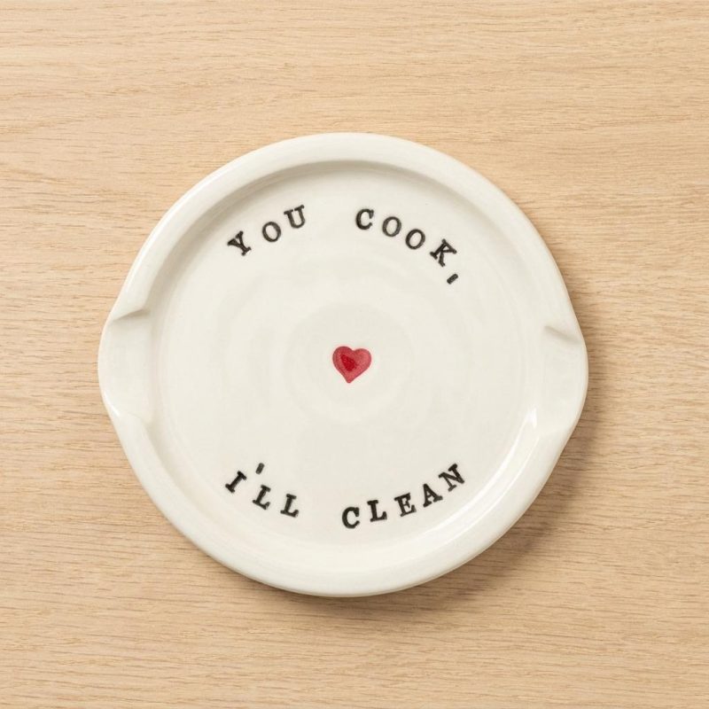 Cute You Cook I'll Clean Double Spoon Rest